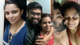 Tamil Sex Video Mallu Young Couple Kissing & Blowjob